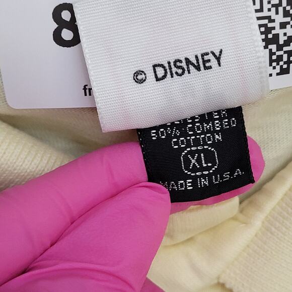 Vintage 90s Mickey-Mouse Polo Shirt M/L 21x26 Yellow Cartoon - Picture 10 of 16